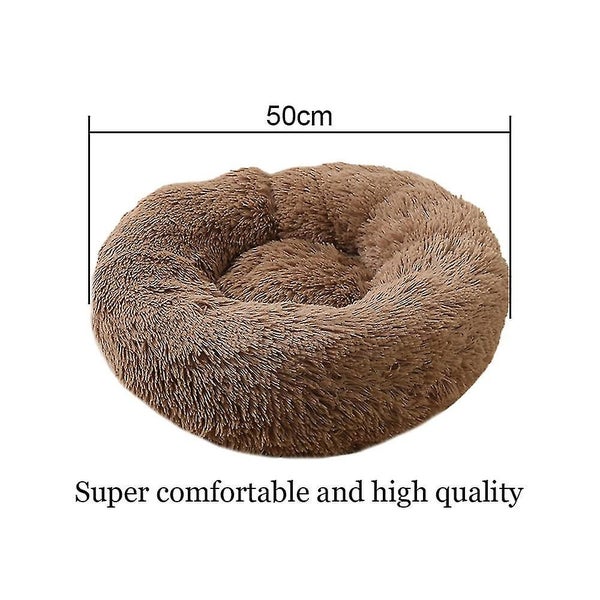Orthopedic Dog Bed Comfortable Doughnut Blanket Round Dog Bed Super Soft Washabl Carousel 2