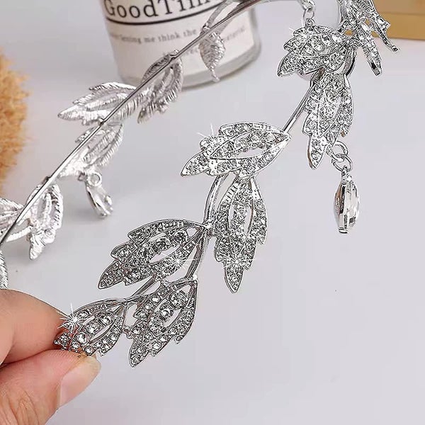 Elf Tiara And Ears Set Crystal Princess Crown Tiara For Women Wedding Party Fair Carousel 5