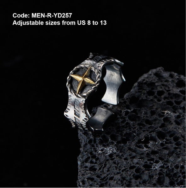 Men's Ring Ancient Roman Ring Gold Cross Ring Jewellery *Over Stocked* Carousel 2