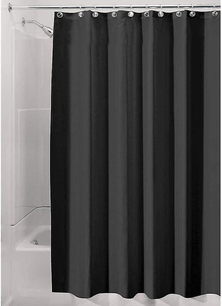 Shower Curtain - Waterproof Polyester Bath Curtain with Reinforced Hem, Size 180 Carousel 1
