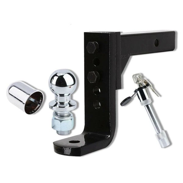 Adjustable Drop Towbar Tow Bar Ball Mount Tongue 2' Hitch Trailer 4000kg Carousel 2
