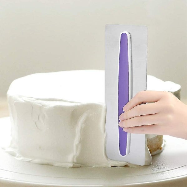 Cake Icing Smoother, Stainless Steel Cake Smoother Scraper Decorating Diy Tool I Carousel 1