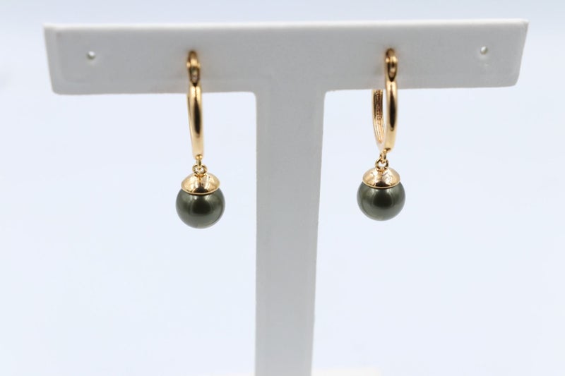 18ct Gold Plated Faux Pearl Earrings Carousel 1