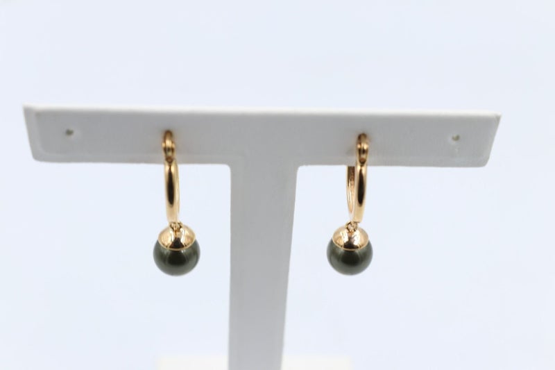 18ct Gold Plated Faux Pearl Earrings Carousel 2