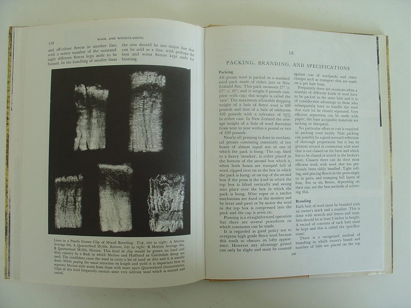Wool and Woolclassing in NZ Old Textbook Carousel 11
