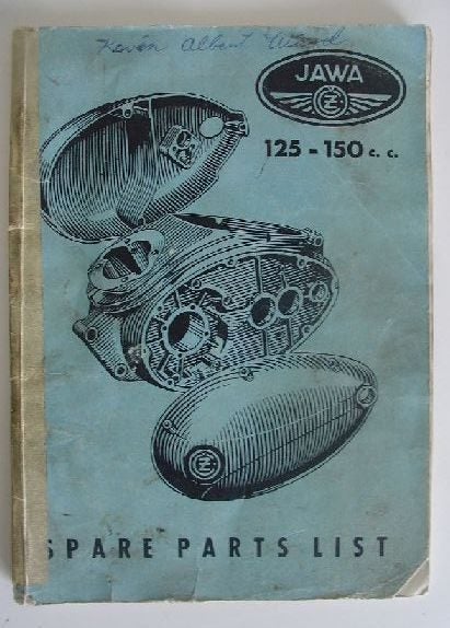 Jawa 125cc Type 351– 150cc Type 354 Spares List Carousel 1