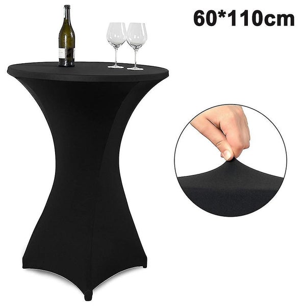 Cocktail Round Spandex Table Cover Four-way Tight Fitted Stretch Tablecloth Tabl Carousel 1
