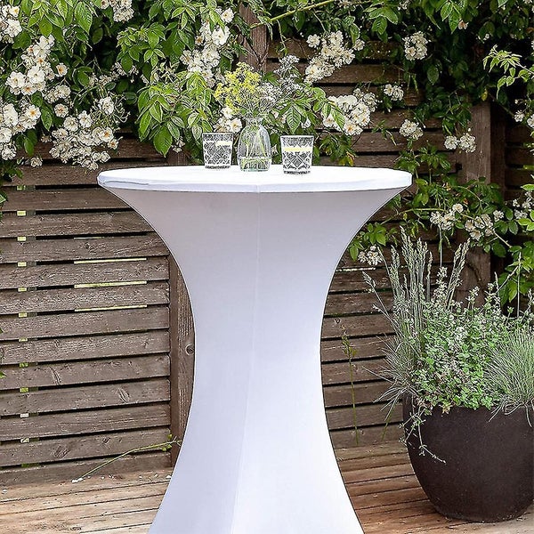 Cocktail Round Spandex Table Cover Four-way Tight Fitted Stretch Tablecloth Tabl Carousel 5
