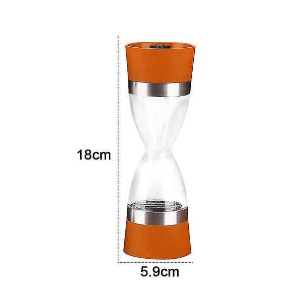 Salt And Pepper Grinder,manual Stainless Steel Salt Pepper Mill 2 In 1- Refillab Carousel 2