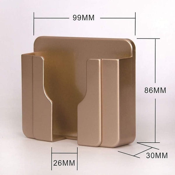 Adhesive Remote Control Storage Box - Wall Phone Holder, Damage-free, Wall Brack Carousel 1