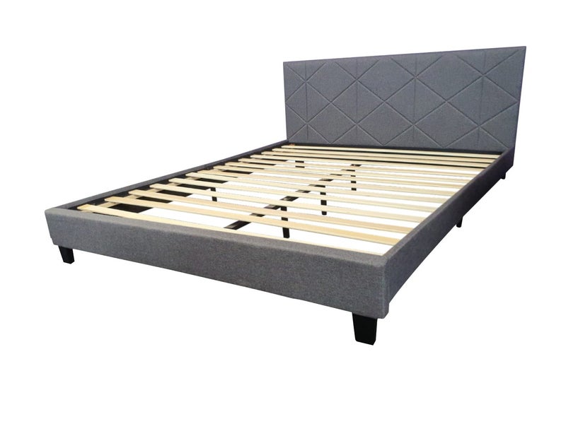 New Gary Bed 2024 Fabric Gunmetal - Double size Carousel 14