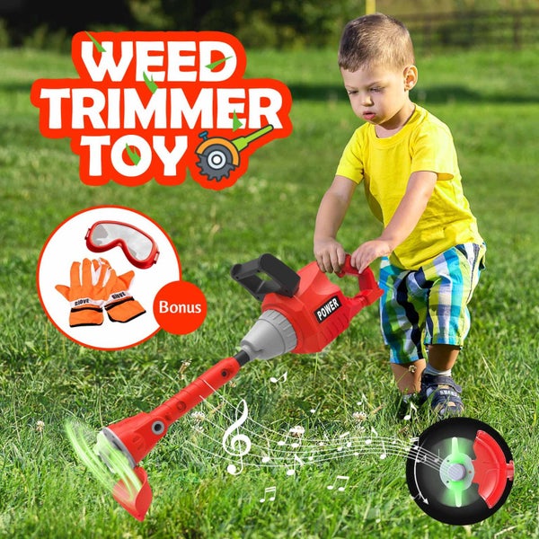 Kids Tool Sets Weed Trimmer With Light Sound Leaf Blower Children Preschool Carousel 1