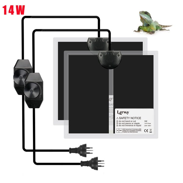 Reptiles Heat Mat 2-Pack for Lizard Spider Turtle Incubator Carousel 1