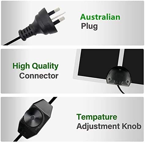 Heating Mat Reptile Heat Pad Breed 7W 2-Pack for Tank Turtle Incubator Carousel 2