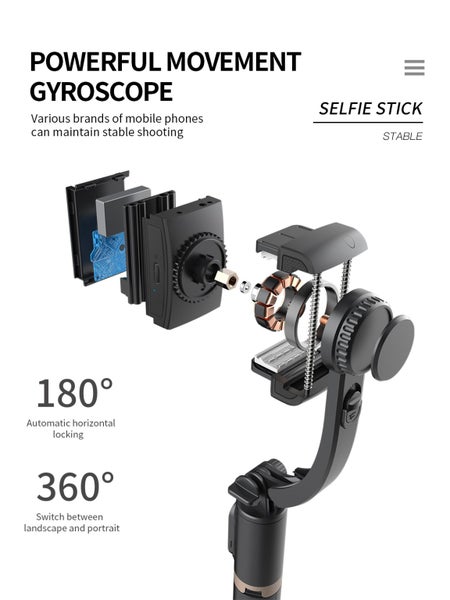 Foldable Wireless Selfie Stick Tripod Handheld Gimbal Stabilizer64142065131009114
