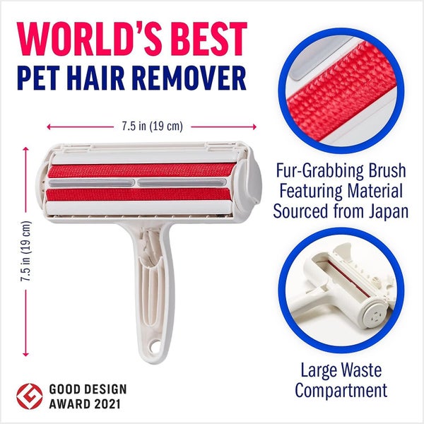 Pet Hair Remover - Reusable Portable, Multi-Surface Roller and Fur Removal Tool Carousel 1