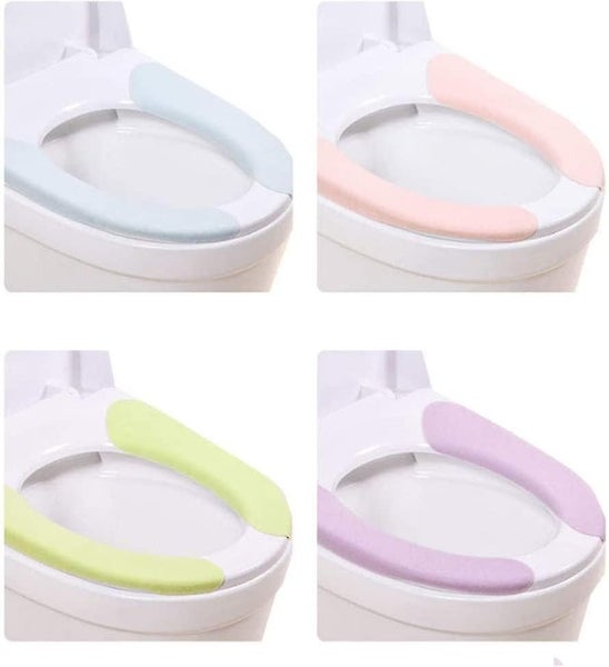 Bathroom Warmer Toilet Seat Cover Pads 4 Pack Washable And Reusable Cushion For Carousel 2