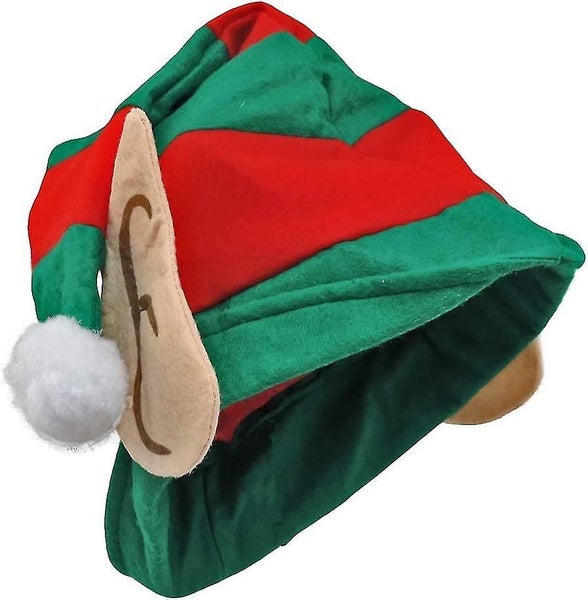 Santa's Little Helper Elf Hat With Cloth Ears Carousel 1