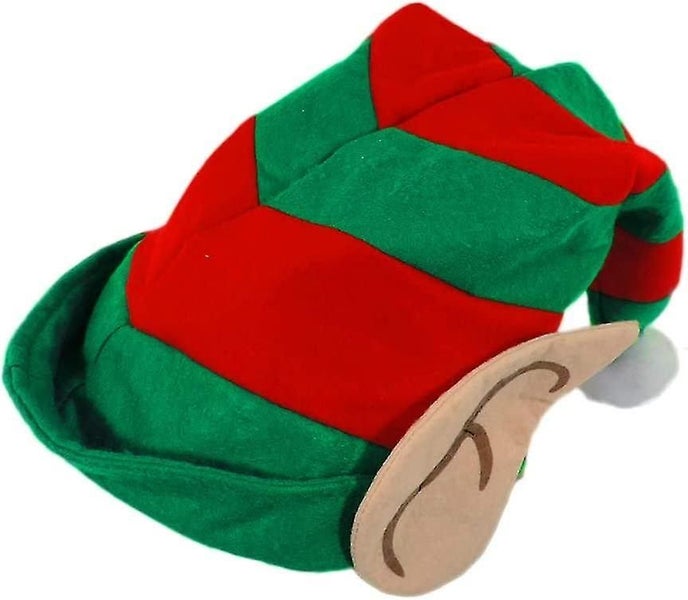 Santa's Little Helper Elf Hat With Cloth Ears Carousel 3