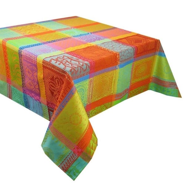 Garnier-Thiebaut Mille Wax Creole Tablecloth 180x180cm Carousel 2