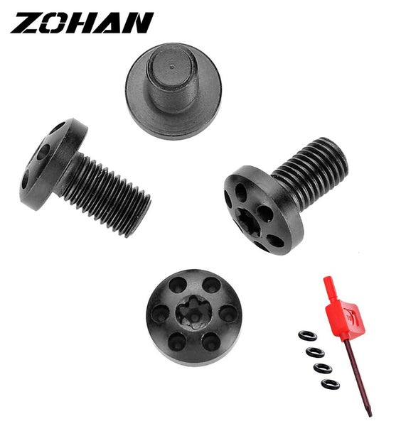 ZOHAN 4PCS Grip Screws for 1911 Pistol Stainless Steel Screws With Carousel 2