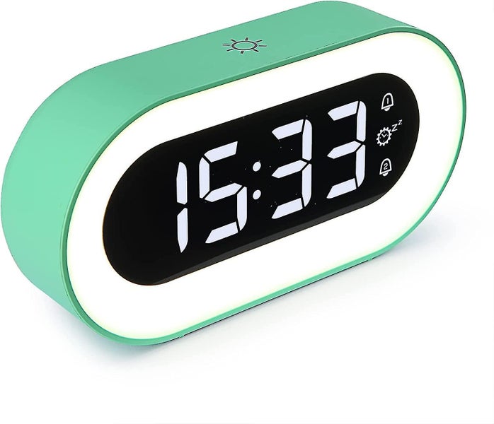 Night Lights LED Digital Alarm Clock, Yisyn Built-in 1500mAh Lithium Batteries U Carousel 1