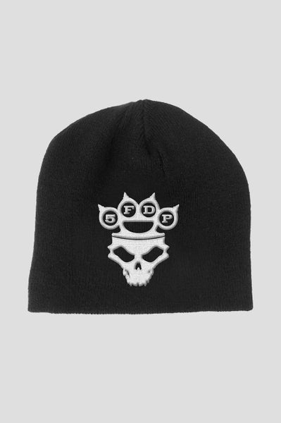 Five Finger Death Punch Beanie Hat KnuckleDuster Band Logo Skull Official Black Carousel 2