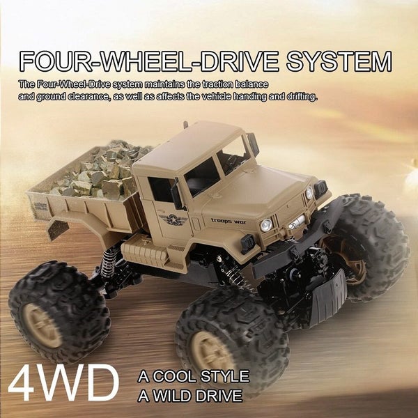 4WD Amphibious Fun Kids Waterproof RC Truck 1:12 2.4G Carousel 1