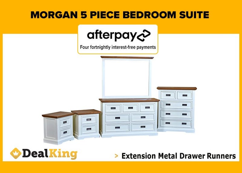• MORGAN 5 PIECE BEDROOM SUITE $2205 • Carousel 1