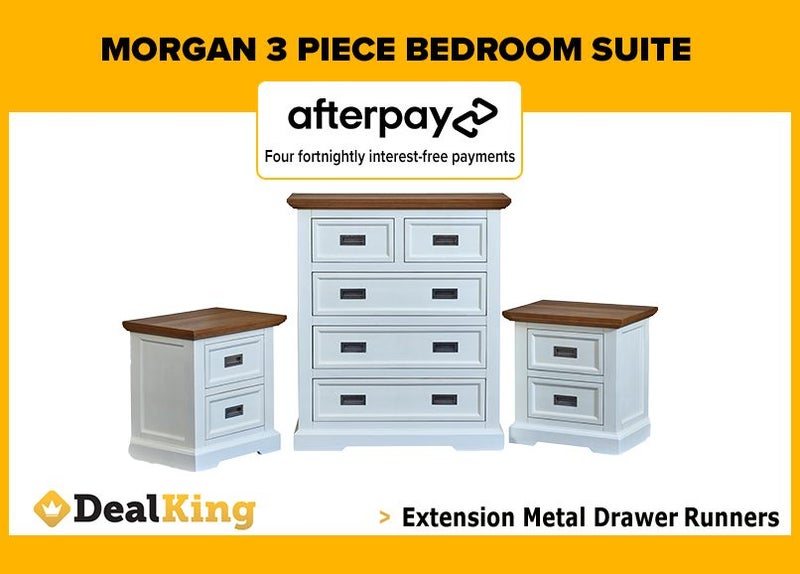 • MORGAN 3 PIECE BEDROOM SUITE $1229 • Carousel 1