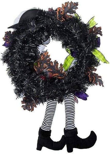 Vintage Halloween Wreath - Witch's Paw, Pumpkin, Maple Leaf Carousel 2