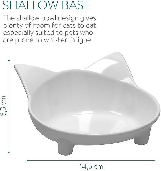 Set of 3x Cat Bowls - Non-slip and Anti-scratch Melamine Bowls, Easy to Clean wi Carousel 5