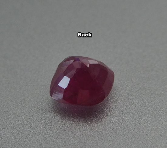 1.19CT SPLENDID CUSHION CUT 100% NATURAL PURPLE RED RUBY Carousel 3