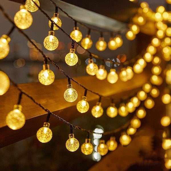 LED String Light Solar Fairy Lights 5m 20LED Warm Light Waterproof Carousel 1