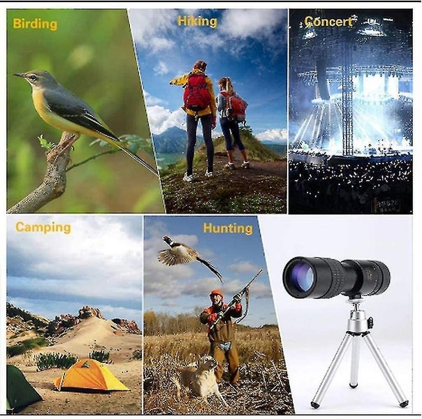 Monocular Telescopes - 10-300x40mm Super Telezoom Monocular Telescope with Phone Carousel 5