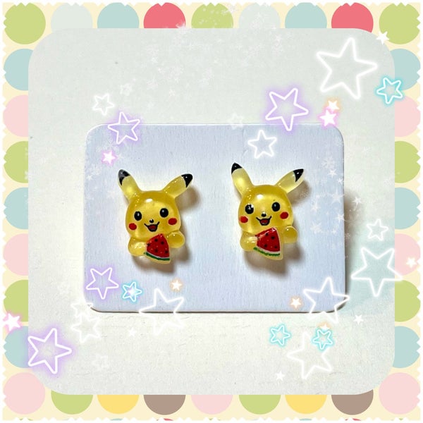 ^^1 x Pokemon Earrings - hypoallergenic studs Carousel 1