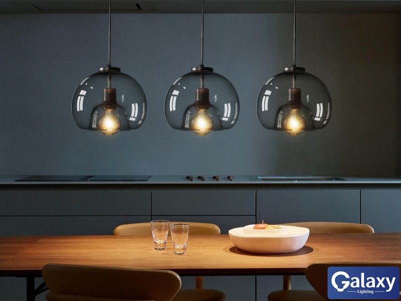 P105-Smoky Grey Glass Pendant Light Carousel 2
