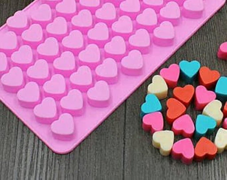 Silicone Mold Mini Heart Shape Silicone Ice Cube Molds Trays/chocolate Mold Pink Carousel 2