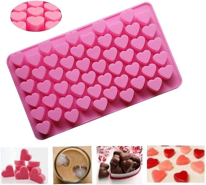 Silicone Mold Mini Heart Shape Silicone Ice Cube Molds Trays/chocolate Mold Pink Carousel 5