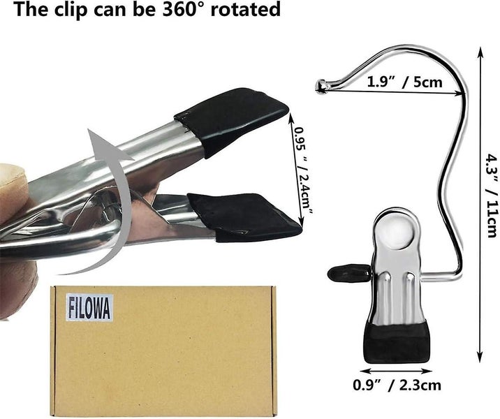 Portable Clothes Hook Metal Stainless Steel Hanging Clothespin Multipurpose Rota Carousel 2