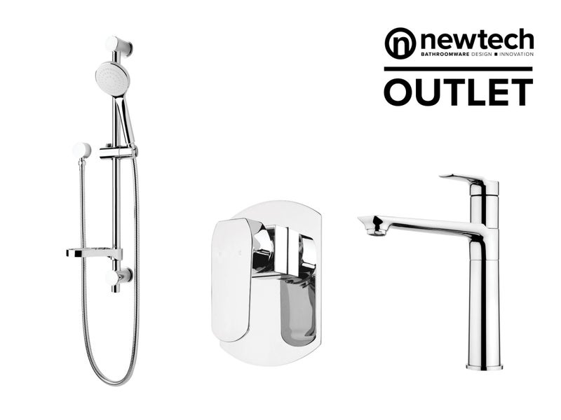 NEWTECH FUSION EXTENDED HEIGHT SHOWER PACKAGE Carousel 1