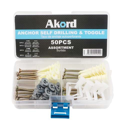 Anchor Self Drilling & Toggle Assortment Kit Carousel 3