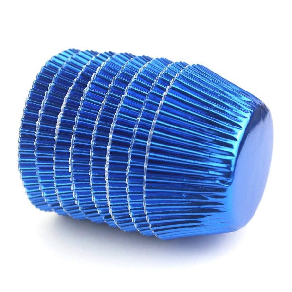 Blue Foil Metallic Cupcake Case Liners Baking Muffin Paper Cases 198 Pcs Carousel 5