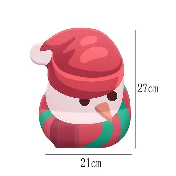 Snowman Silica Gel Mouse Pad With Wrist Support - Ergonomic Non-slip Mouse Pad F Carousel 2