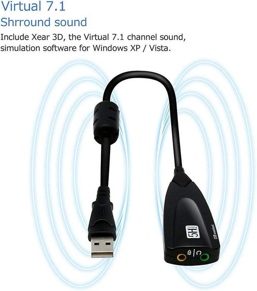 5h External Usb Sound Card Audio Adapter External Stereo Sound Card Mini Headpho Carousel 5