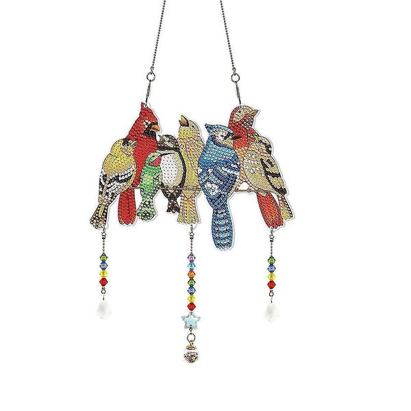 DIY 5D Diamond Painting Hanging Pendant Kit - Crystal Rhinestones Art Window Dec Carousel 1