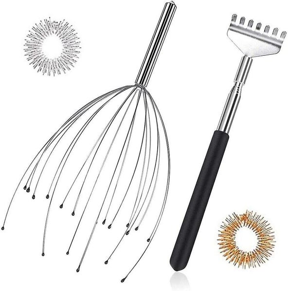 Head Massage Spider And Back Scraper, Head Massager With 20 Fingers For A Pleasa Carousel 1