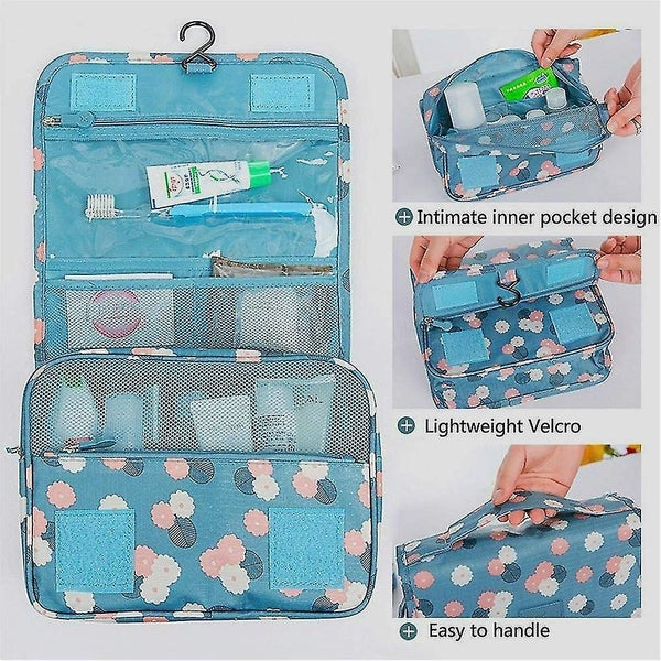 Hanging Toiletry Bag - Wash Bag Makeup Cosmetic Pouch Large Capacity Organiser B Carousel 5