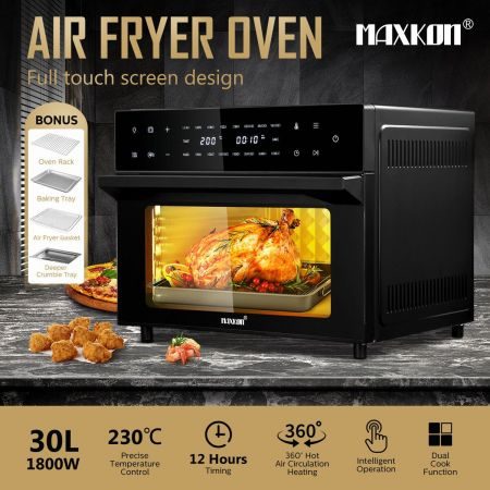 Maxkon Air Fryer Large Convection Oven Electric Carousel 1