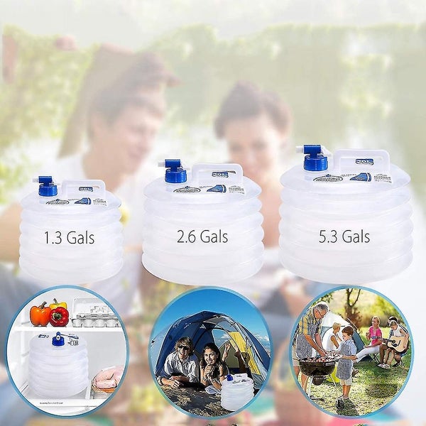 Collapsible Water Container, Premium Portable Water Storage Jug Food Grade Water Carousel 5